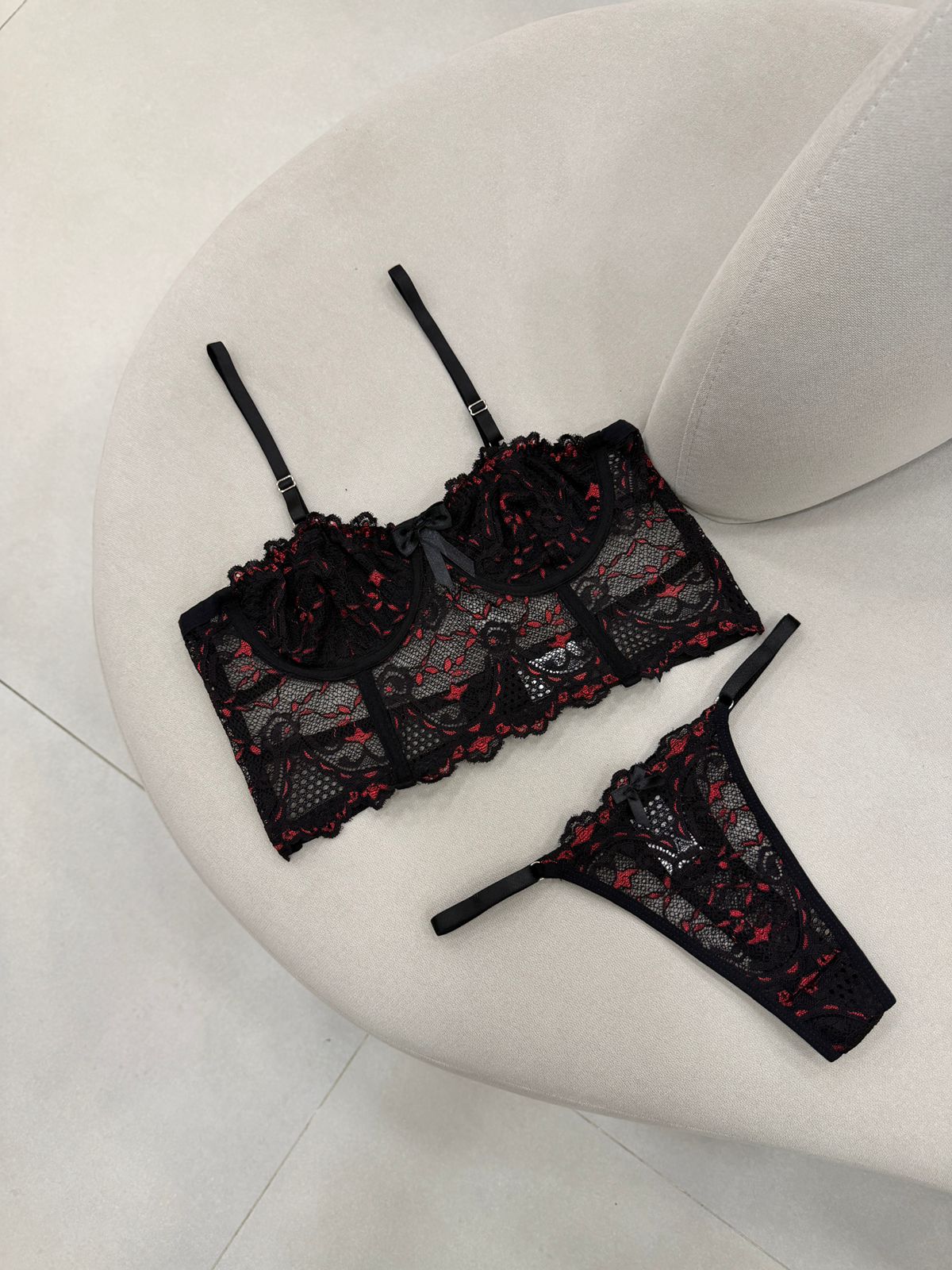 Corselet Black & Red
