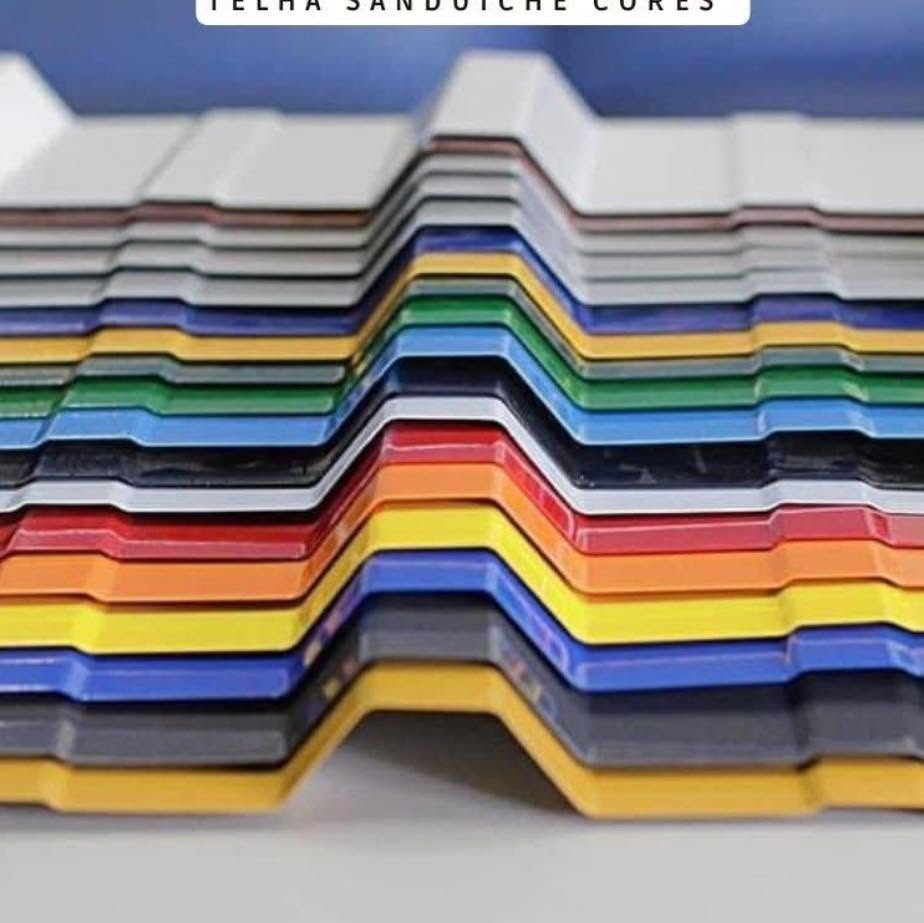 Telhas sanduíche coloridas — Telhas Telhas Brasil
